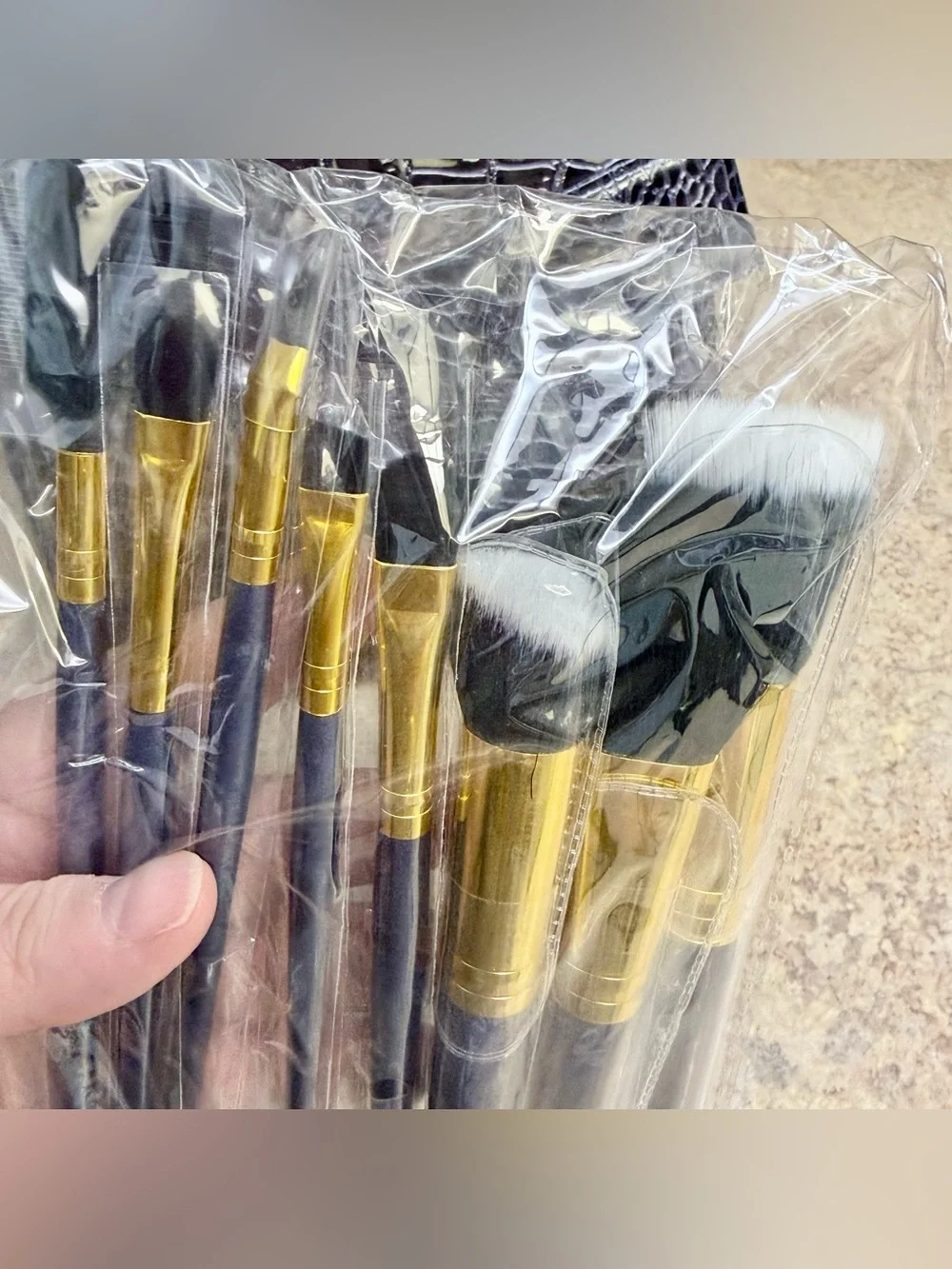 Senegence makeup case and brushes